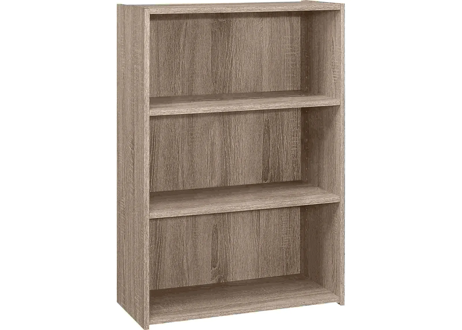 Bookshelf, Bookcase, 4 Tier, 36"H, Office, Bedroom, Laminate, Brown, Transitional