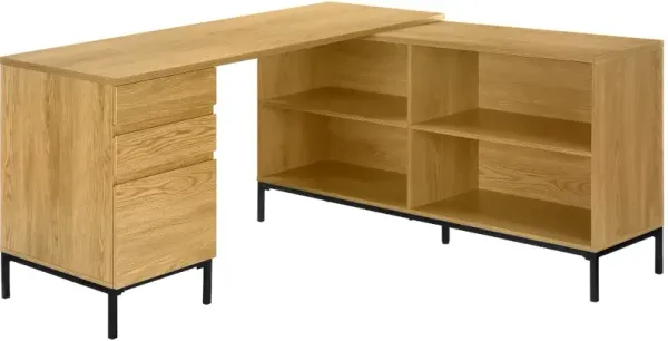 Monarch Specialties Inc. Light Oak Computer Desk