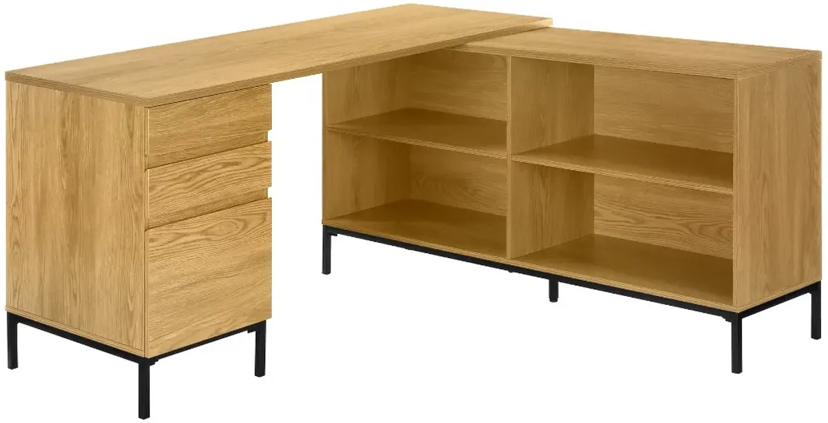 Monarch Specialties Inc. Light Oak Computer Desk