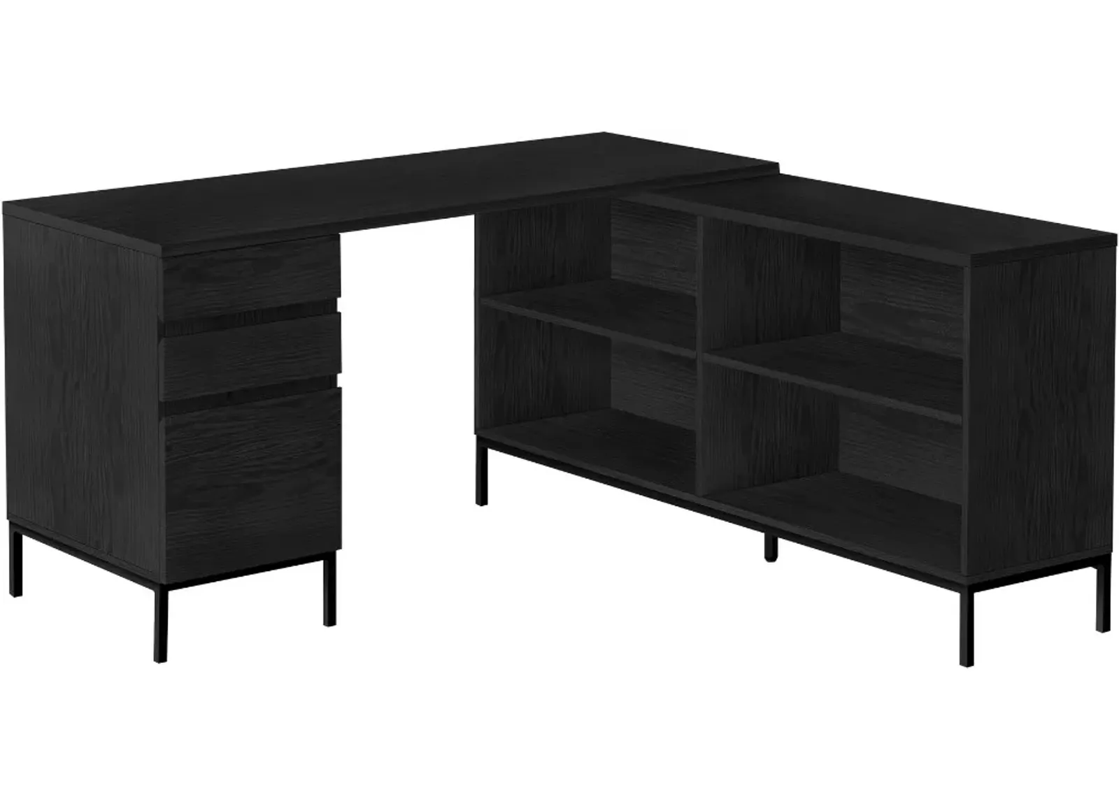 Monarch Specialties Inc. Black Oak Computer Desk