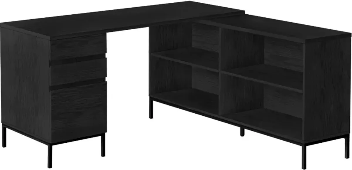 Monarch Specialties Inc. Black Oak Computer Desk