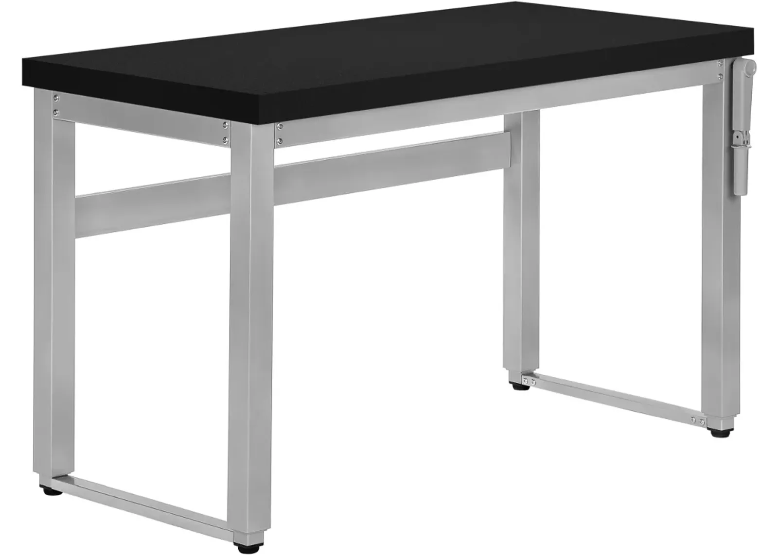 Computer Desk, Home Office, Standing, Adjustable, 48"L, Work, Laptop, Metal, Laminate, Black, Grey, Contemporary, Modern