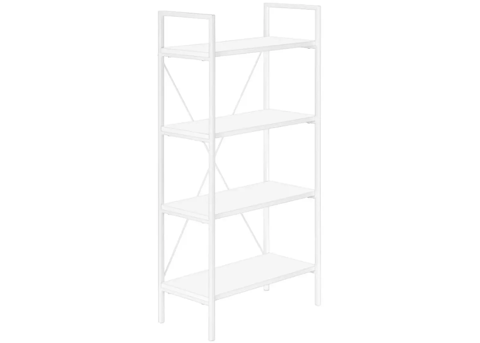 Monarch Specialties Inc. White Bookcase