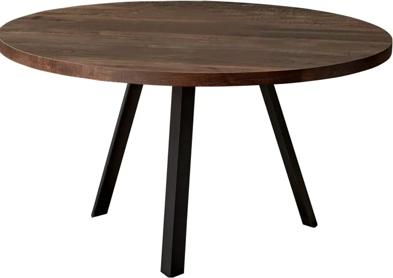 Coffee Table, Accent, Cocktail, Round, Living Room, 36"Dia, Metal, Laminate, Brown, Black, Contemporary, Modern