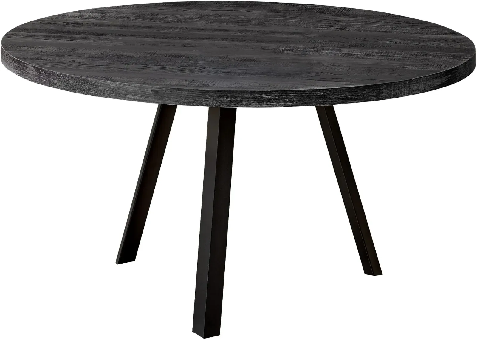 Coffee Table, Accent, Cocktail, Round, Living Room, 36"Dia, Metal, Laminate, Black, Contemporary, Modern