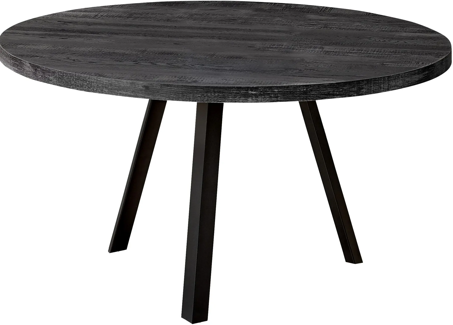 Coffee Table, Accent, Cocktail, Round, Living Room, 36"Dia, Metal, Laminate, Black, Contemporary, Modern