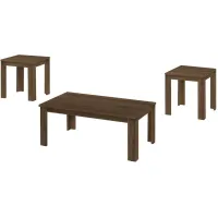 Monarch Specialties Inc. 3-Piece Dark Walnut Accent Table Set