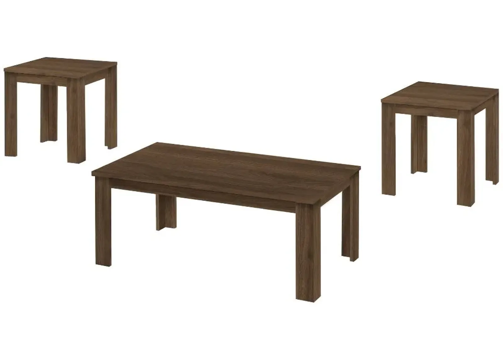 Monarch Specialties Inc. 3-Piece Dark Walnut Accent Table Set