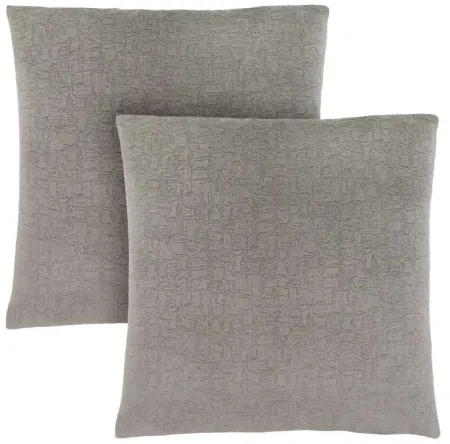 Monarch Specialties Inc. Grey 18"X18" Pillow