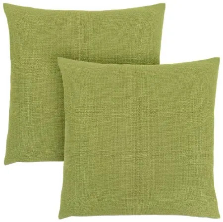 Monarch Specialties Inc. 2-Piece Lime Green18"X 18" Pillow Set