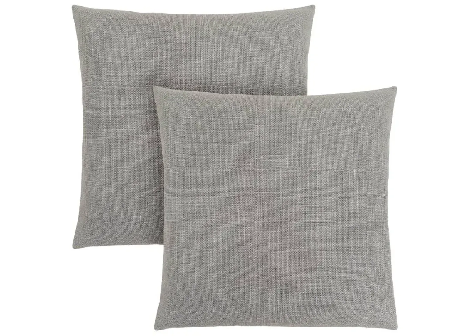 Monarch Specialties Inc. 2-Piece Light Grey 18"x18" Pillow Set