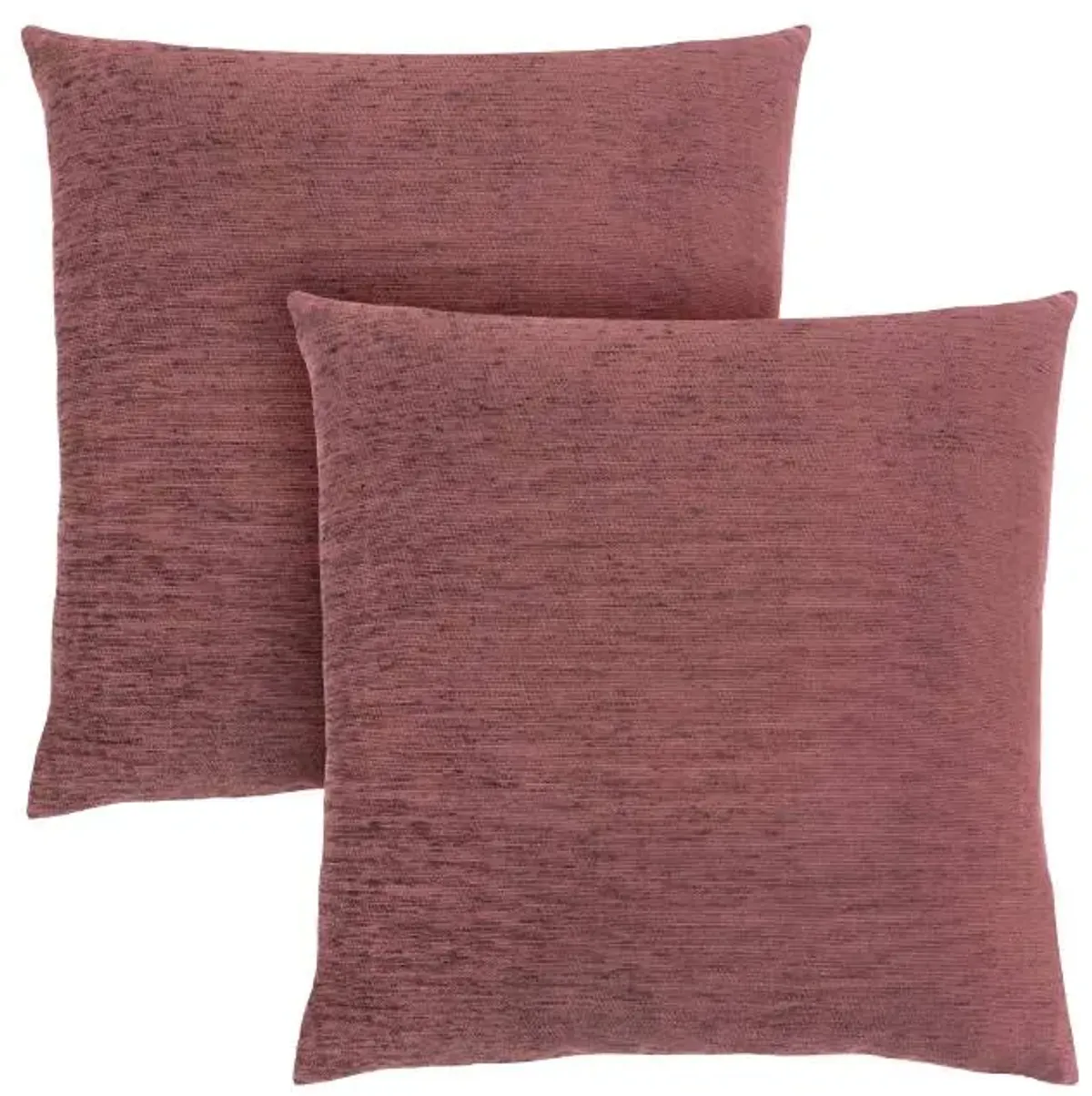 Monarch Specialties Inc. 2-Piece Dusty Rose 18"x18" Pillow Set