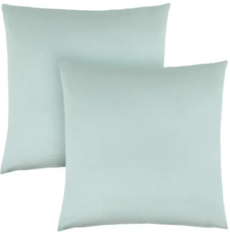 Monarch Specialties Inc. 2-Piece Mint Satin Pillow Set