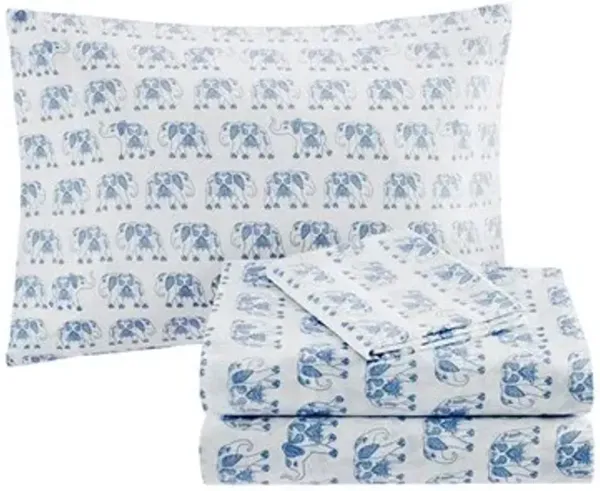 Olliix by Intelligent Design Tulay Twin Purple Complete Bed And Sheet Set