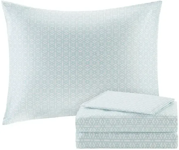 Olliix by Intelligent Design Loretta Navy Queen Comforter and Sheet Set