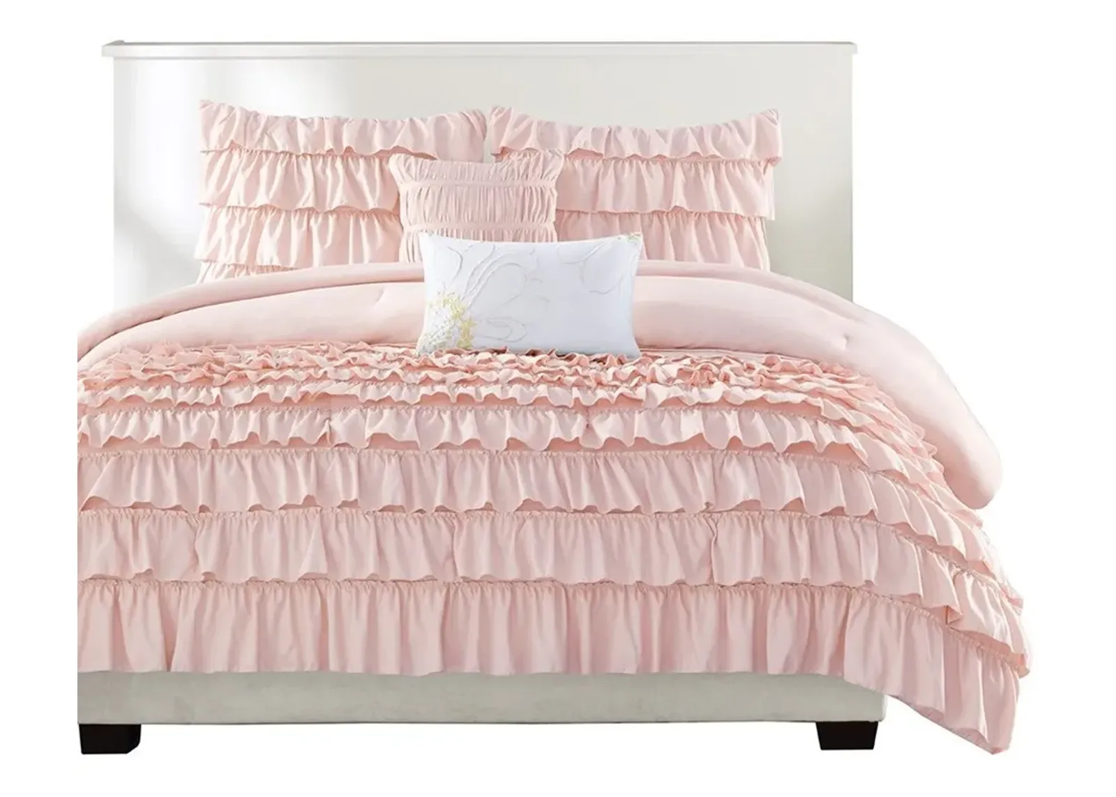 Olliix by Intelligent Design Waterfall Blush Full/Queen Comforter Set