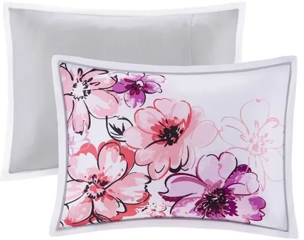 Olliix by Intelligent Design Olivia Pink Twin/Twin XL Comforter Set