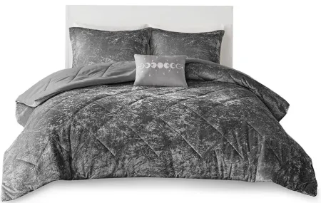 Olliix by Intelligent Design Felicia Twin/Twin XL Gray Comforter Set