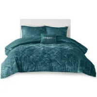 Olliix by Intelligent Design Felicia Twin/Twin XL Teal Comforter Set