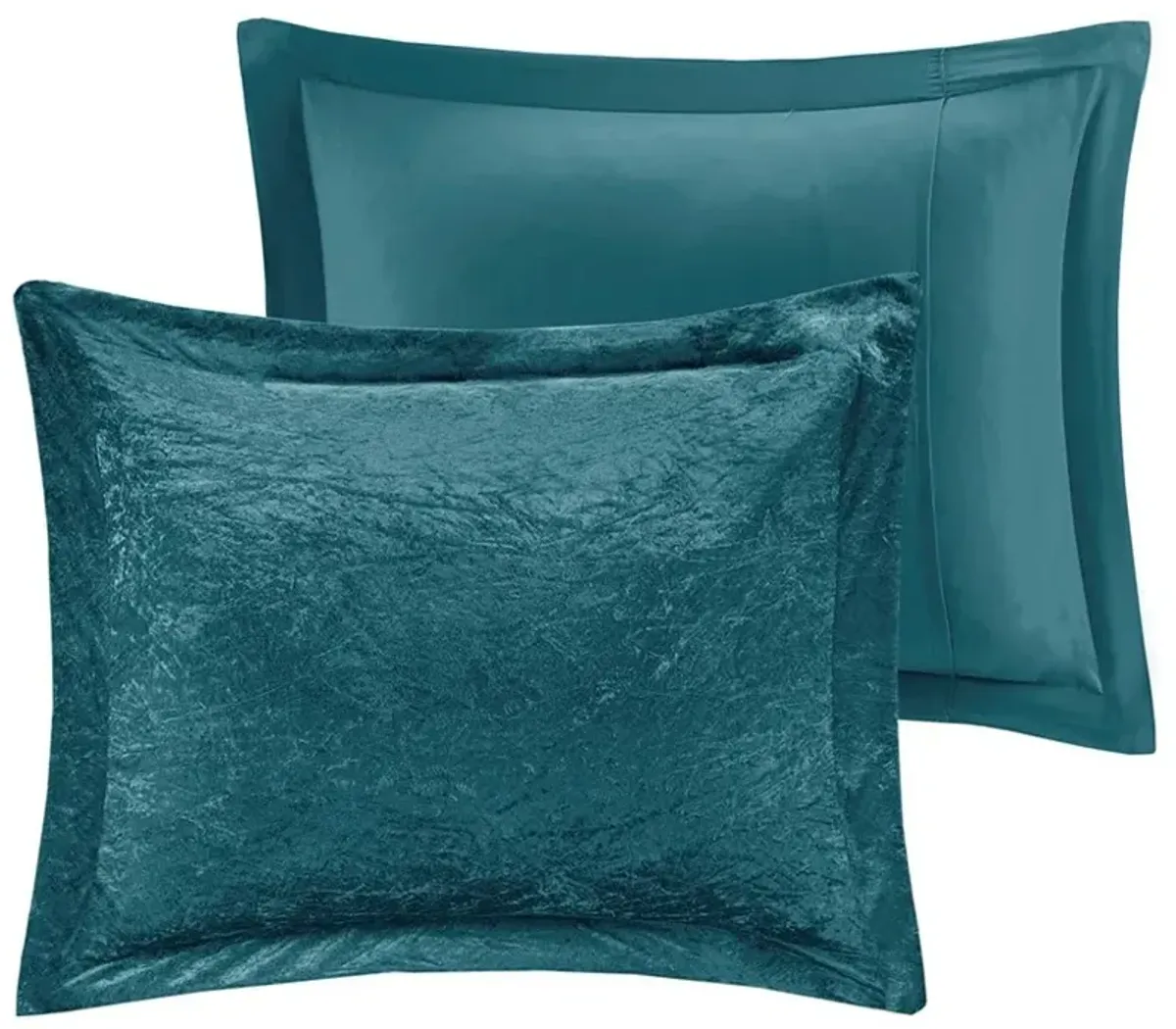 Olliix by Intelligent Design Felicia Teal King/California King Velvet Comforter Set