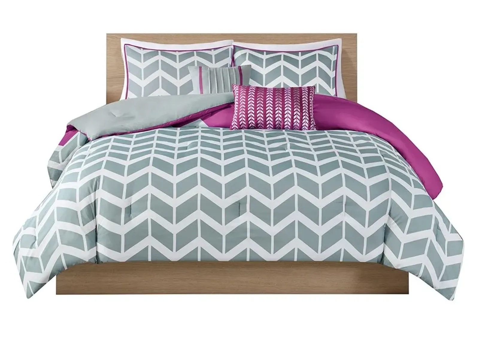 Olliix by Intelligent Design Nadia Purple Twin/Twin XL Comforter Set