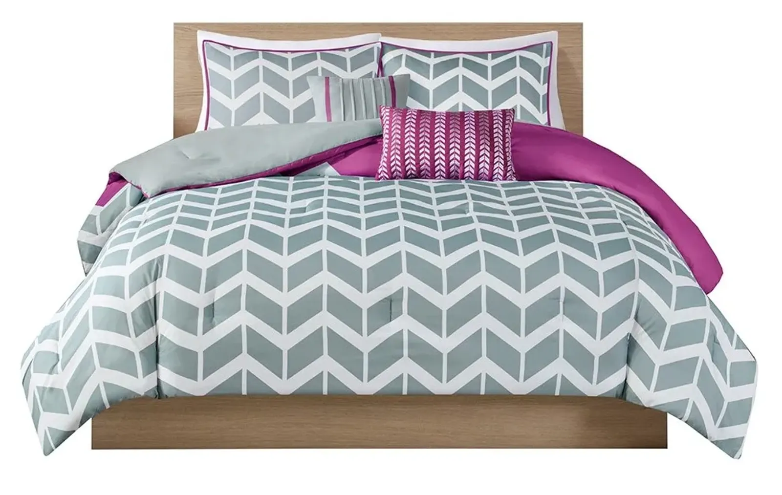 Olliix by Intelligent Design Nadia Purple Twin/Twin XL Comforter Set