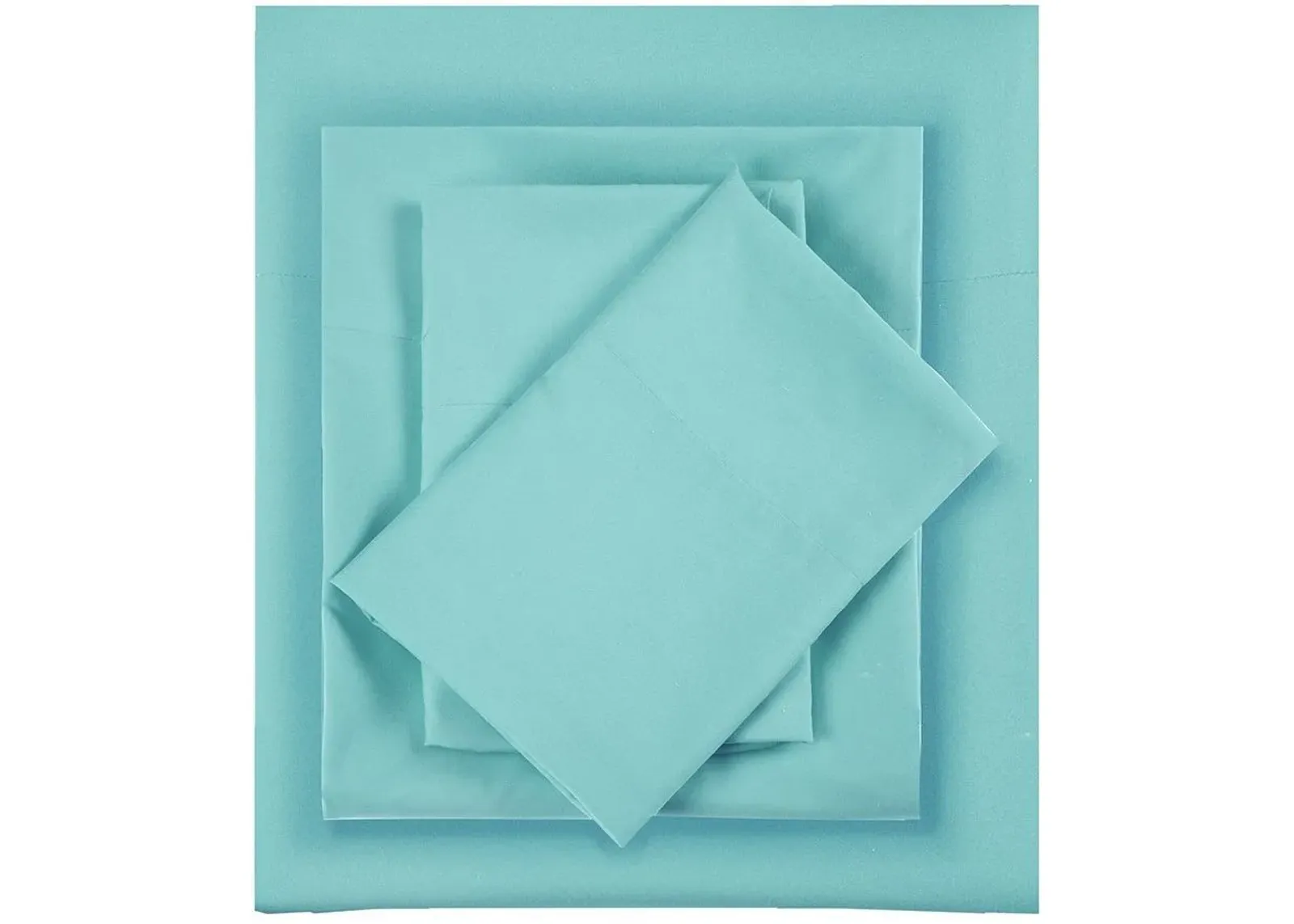 Olliix by Intelligent Design Teal Twin Microfiber All Season Wrinkle-Free Sheet Set