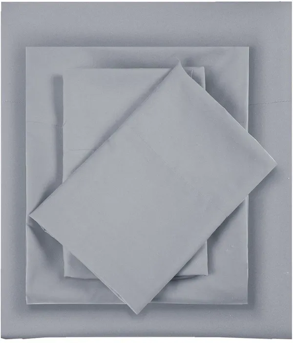 Olliix by Intelligent Design Grey Twin XL Microfiber All Season Wrinkle-Free Sheet Set