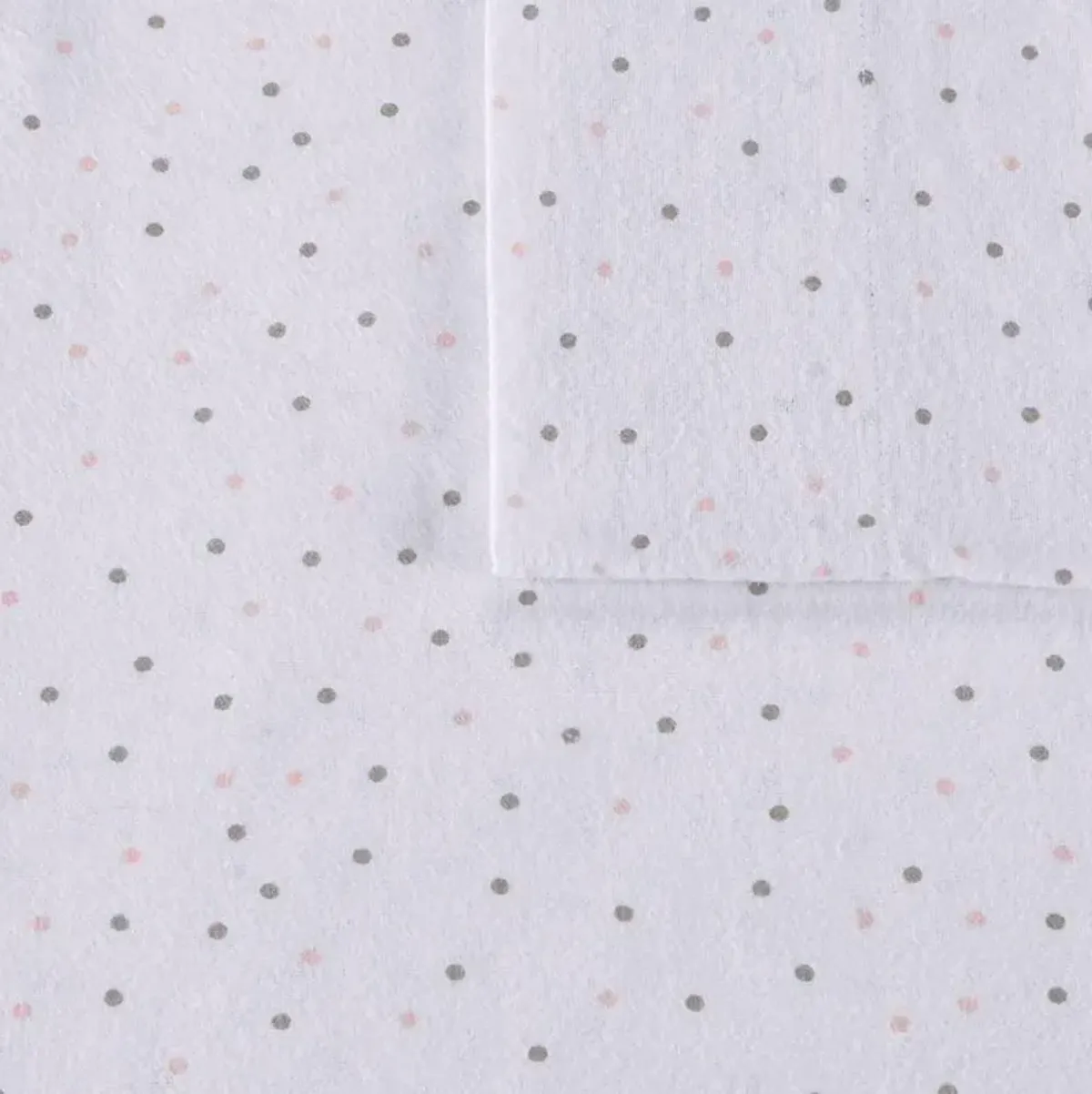 Olliix by Intelligent Design Grey/Pink Dots Queen Cozy Soft Cotton Novelty Print Flannel Sheet Set