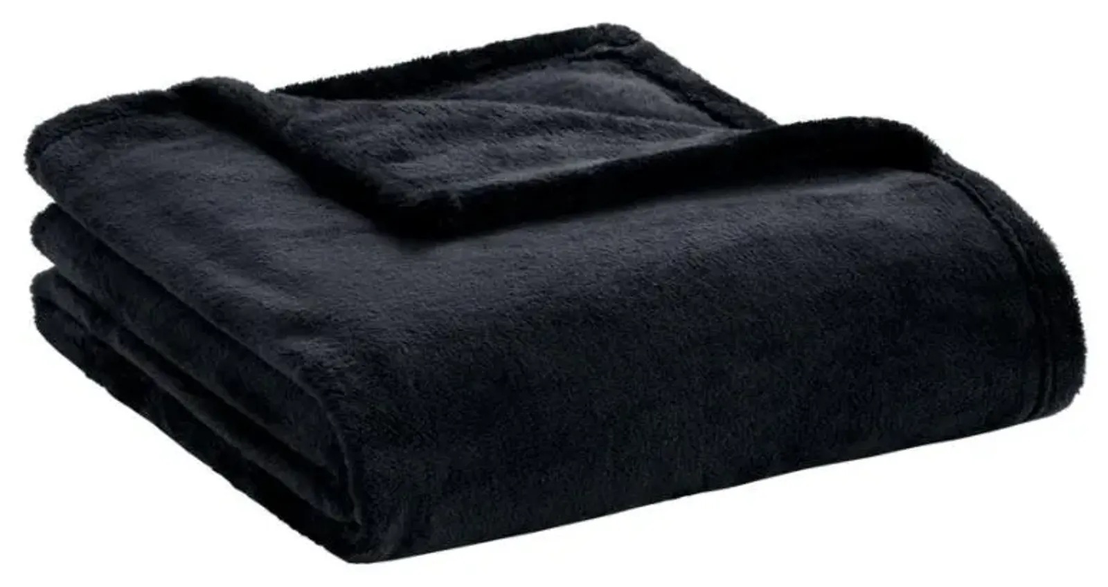 Olliix by Intelligent Design Microlight Plush Black Throw