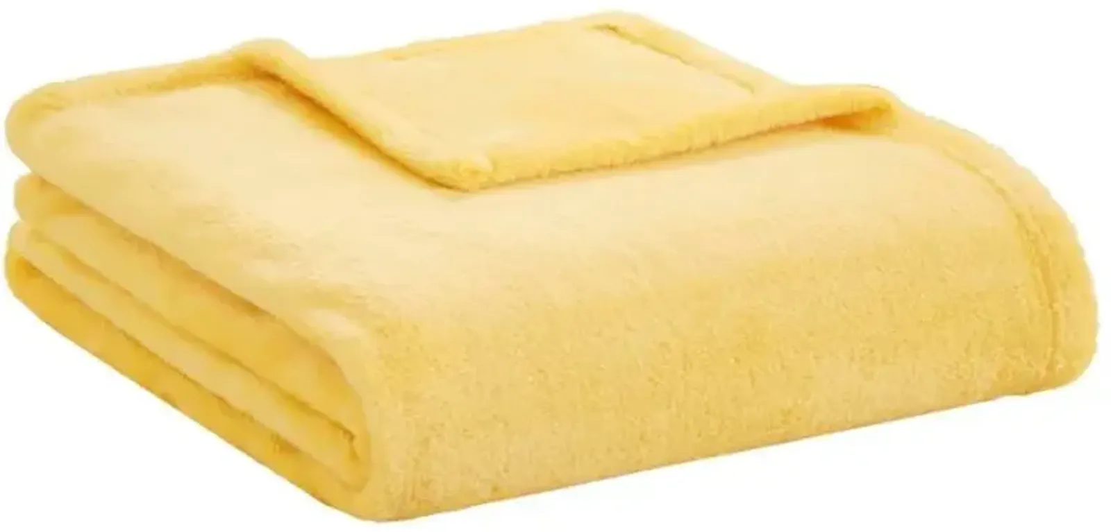 Olliix by Intelligent Design Microlight Plush Yellow Throw