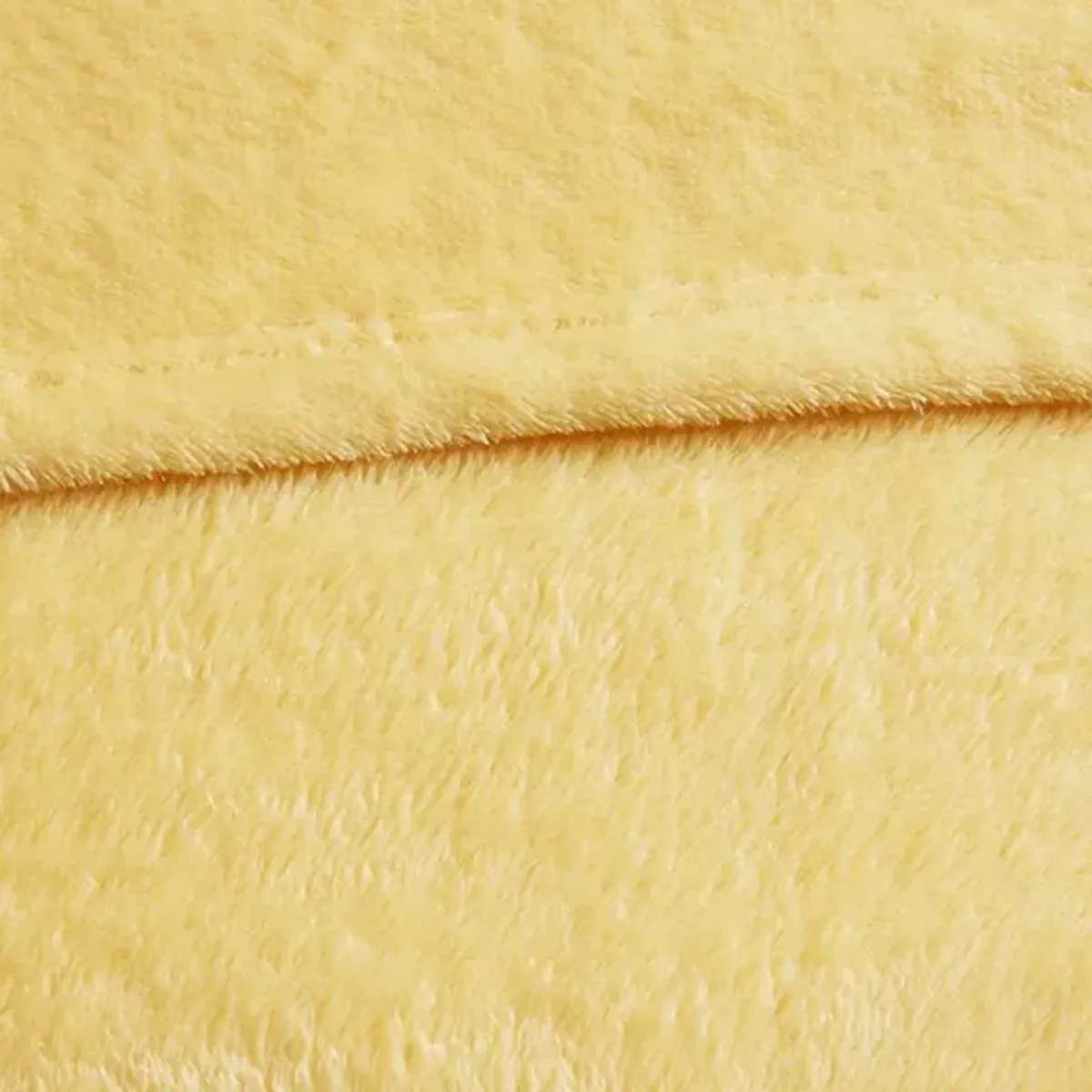 Olliix by Intelligent Design Microlight Plush Yellow King Oversized Blanket
