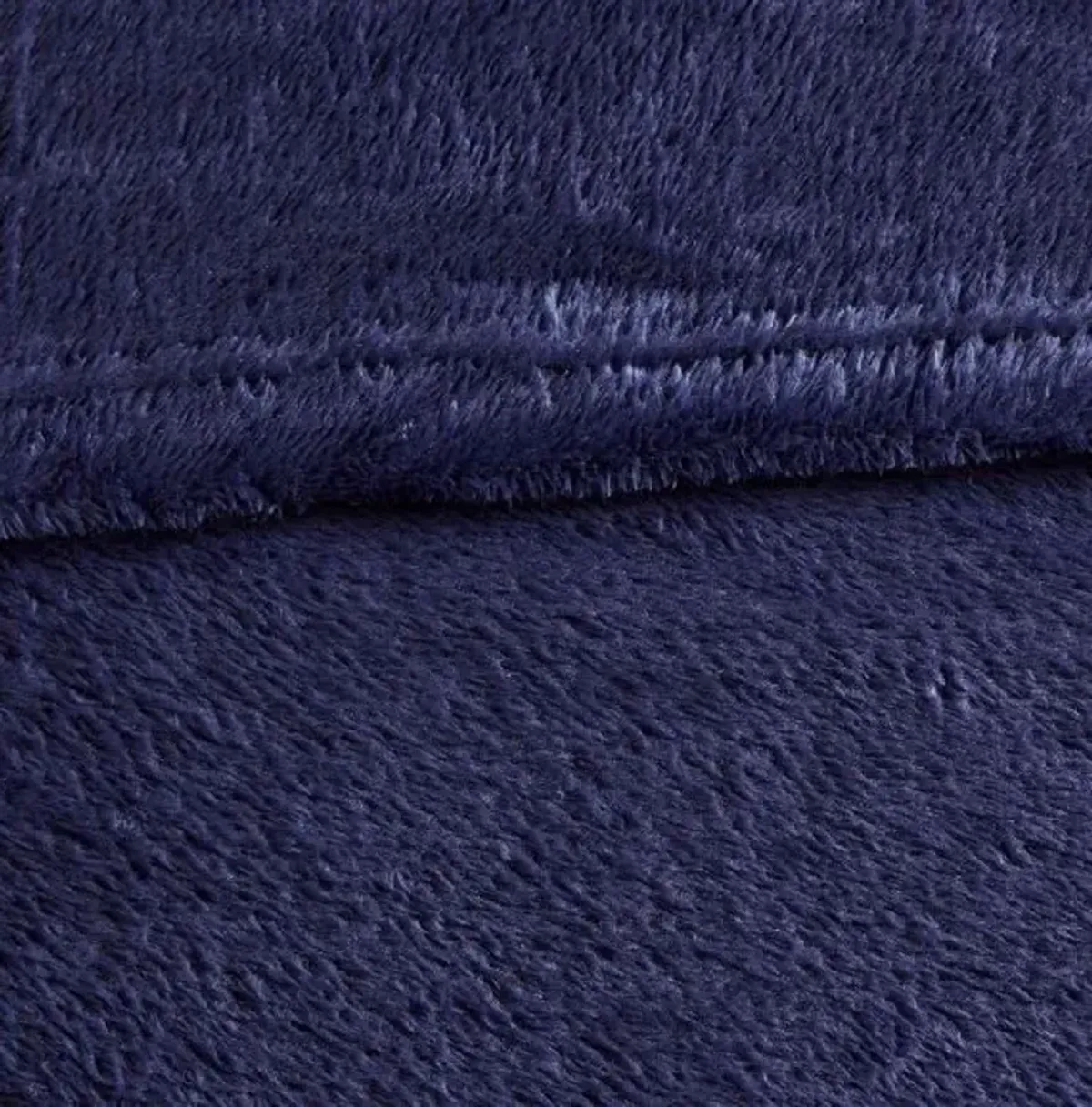Olliix by Intelligent Design Microlight Plush Navy Twin/Twin XL Oversized Blanket