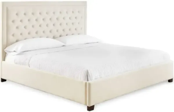 Steve Silver Co. Isadora White King Panel Bed