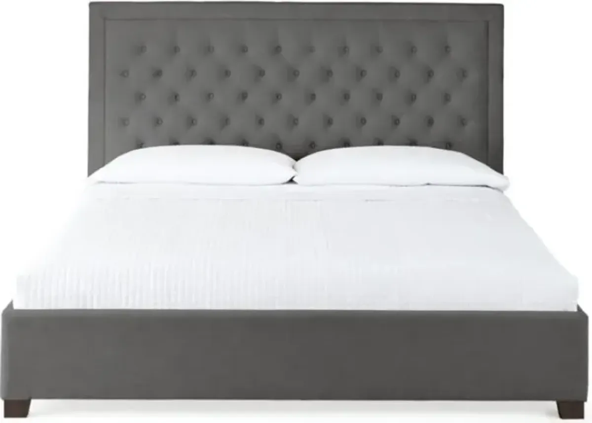 Steve Silver Co. Isadora Gray Queen Panel Bed