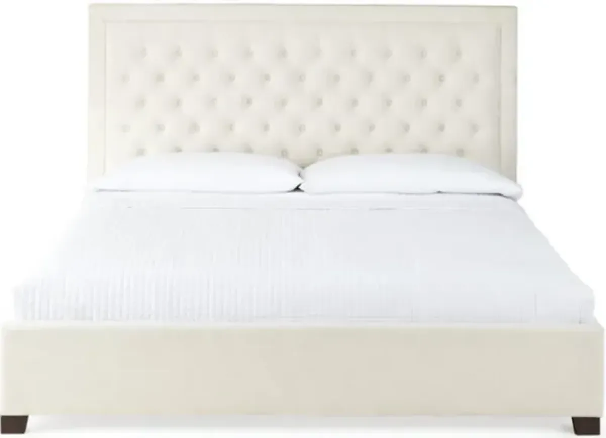 Steve Silver Co. Isadora White Queen Panel Bed