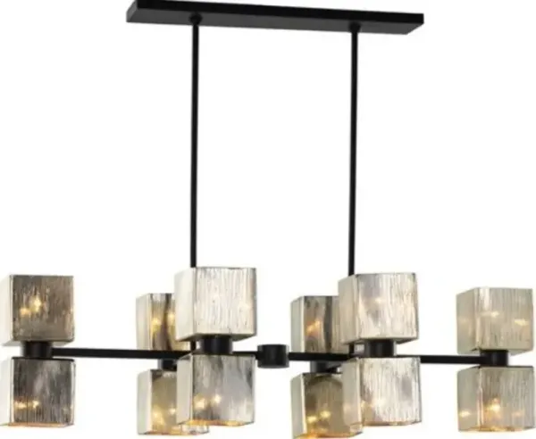Four Hands Ava Aged Metallic/Antiqued Iron Linear Chandelier