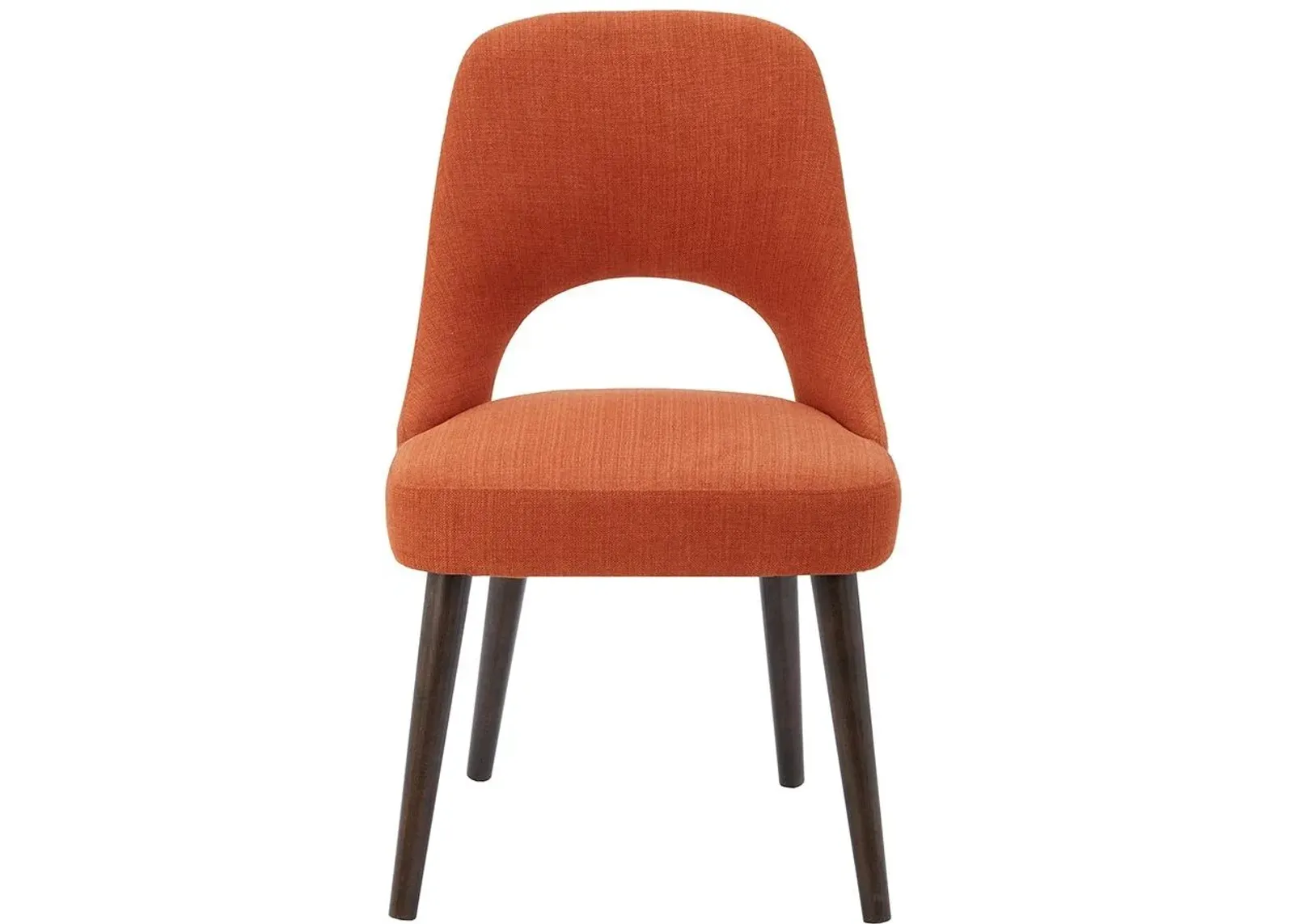 Olliix by INK+IVY Orange/Dark Brown Set of 2 Nola Dining Chairs