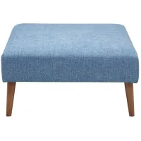 Olliix by INK+IVY Maise Blue Ottoman
