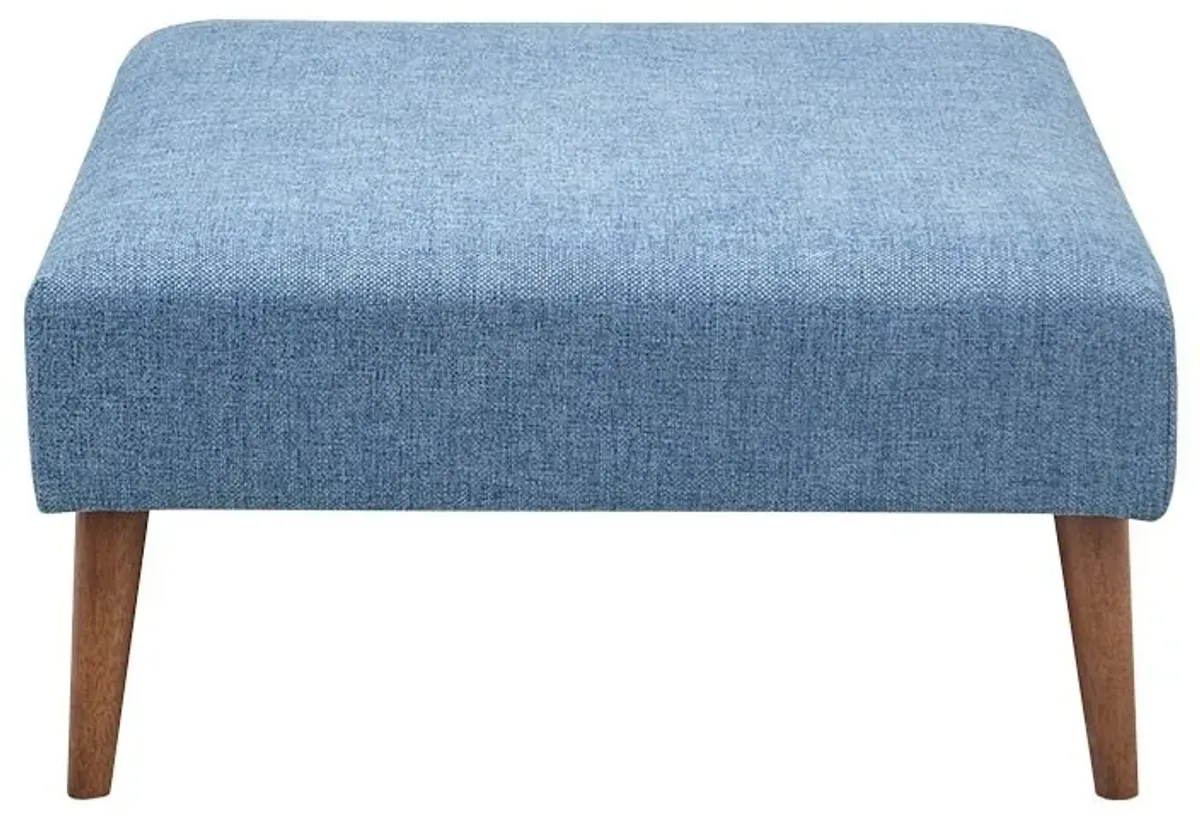 Olliix by INK+IVY Maise Blue Ottoman