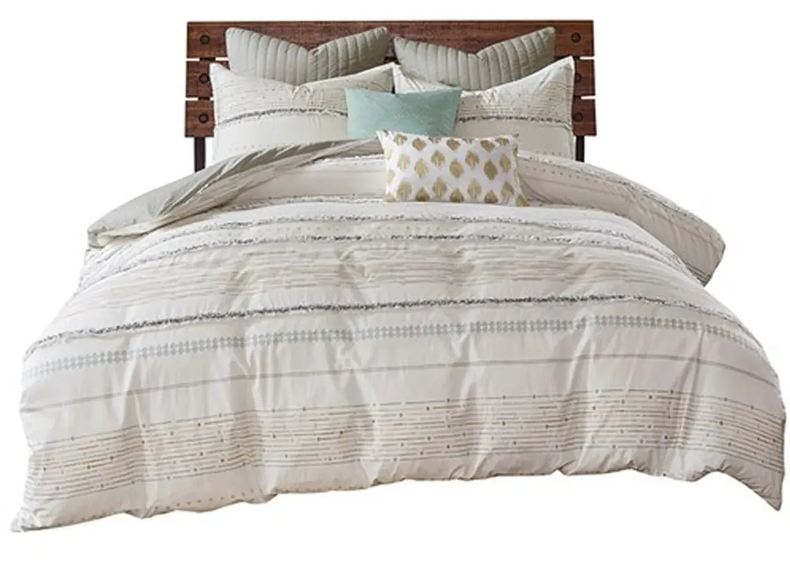 Olliix by INK+IVY Multi Full/Queen Nea Cotton Printed Comforter Set