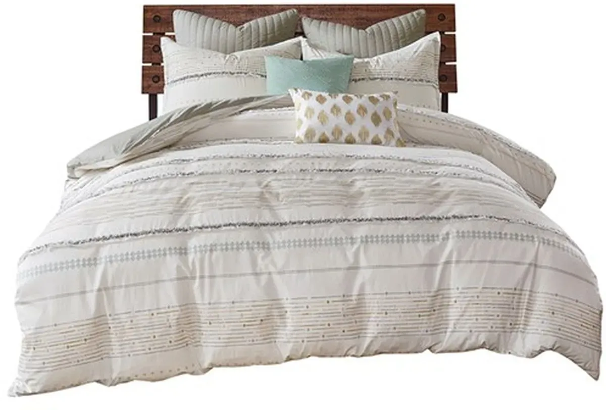 Olliix by INK+IVY Multi Full/Queen Nea Cotton Printed Comforter Set