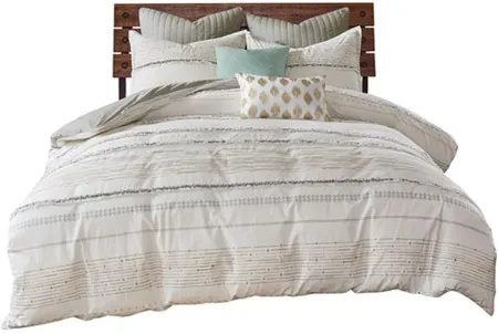 Olliix by INK+IVY Multi Full/Queen Nea Cotton Printed Comforter Set