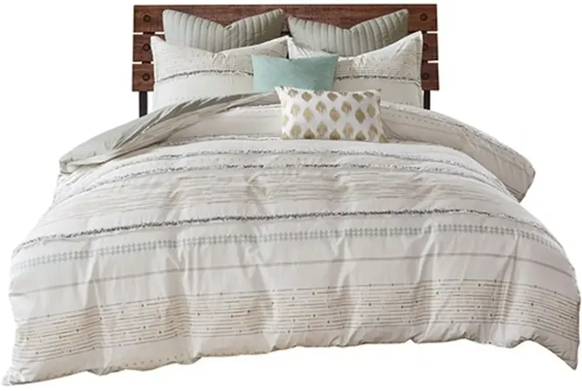 Olliix by INK+IVY Multi King/California King Nea Cotton Printed Comforter Set