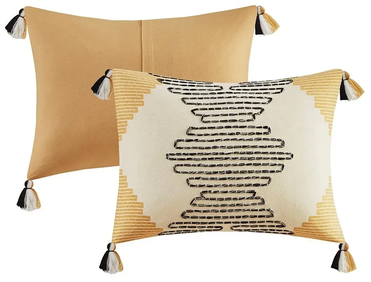 Olliix by INK+IVY Arizona 3 Pieces Yellow Full/Queen Cotton Comforter Set