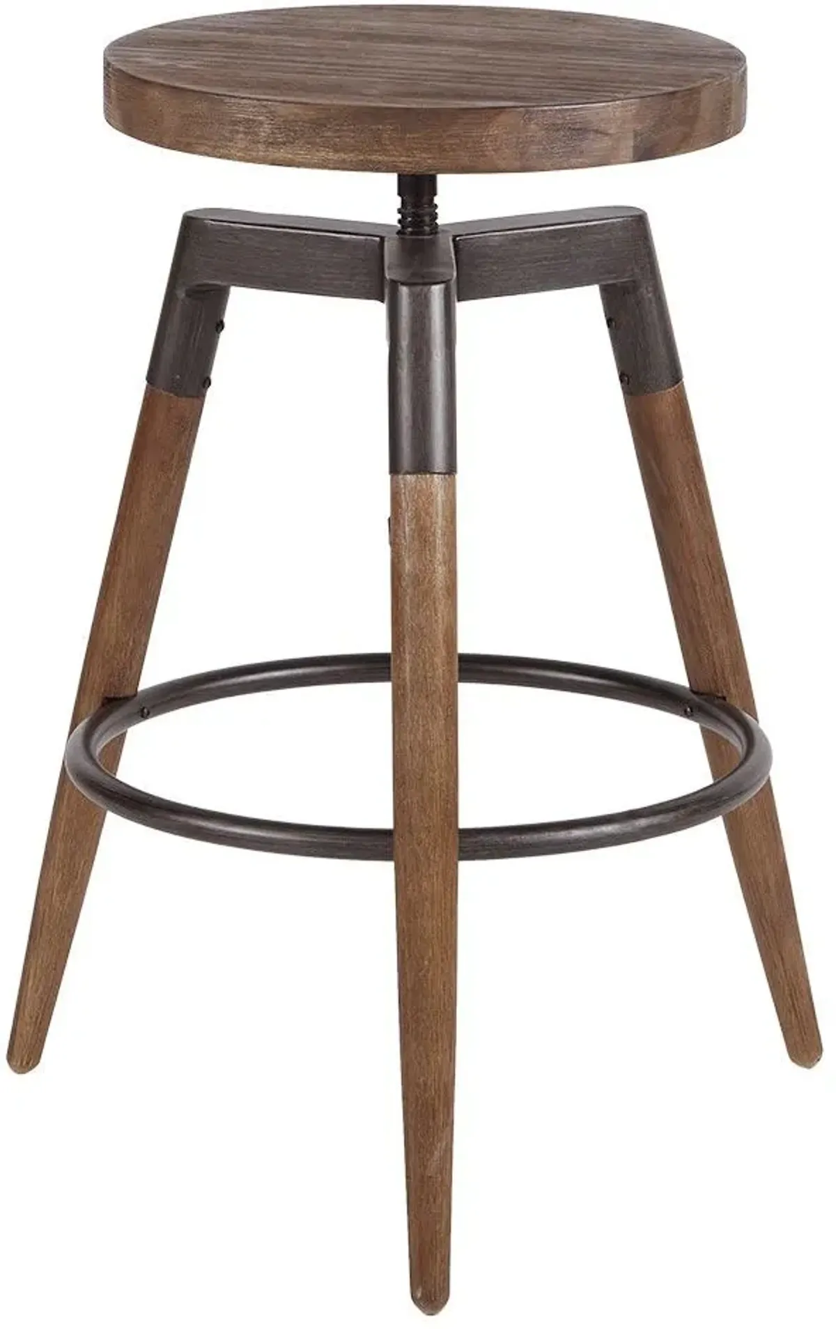 Olliix by INK+IVY Brown Frazier Adjustable Counter Height Stool