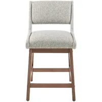 Olliix by INK+IVY Light Grey Boomerang Counter Height Stool