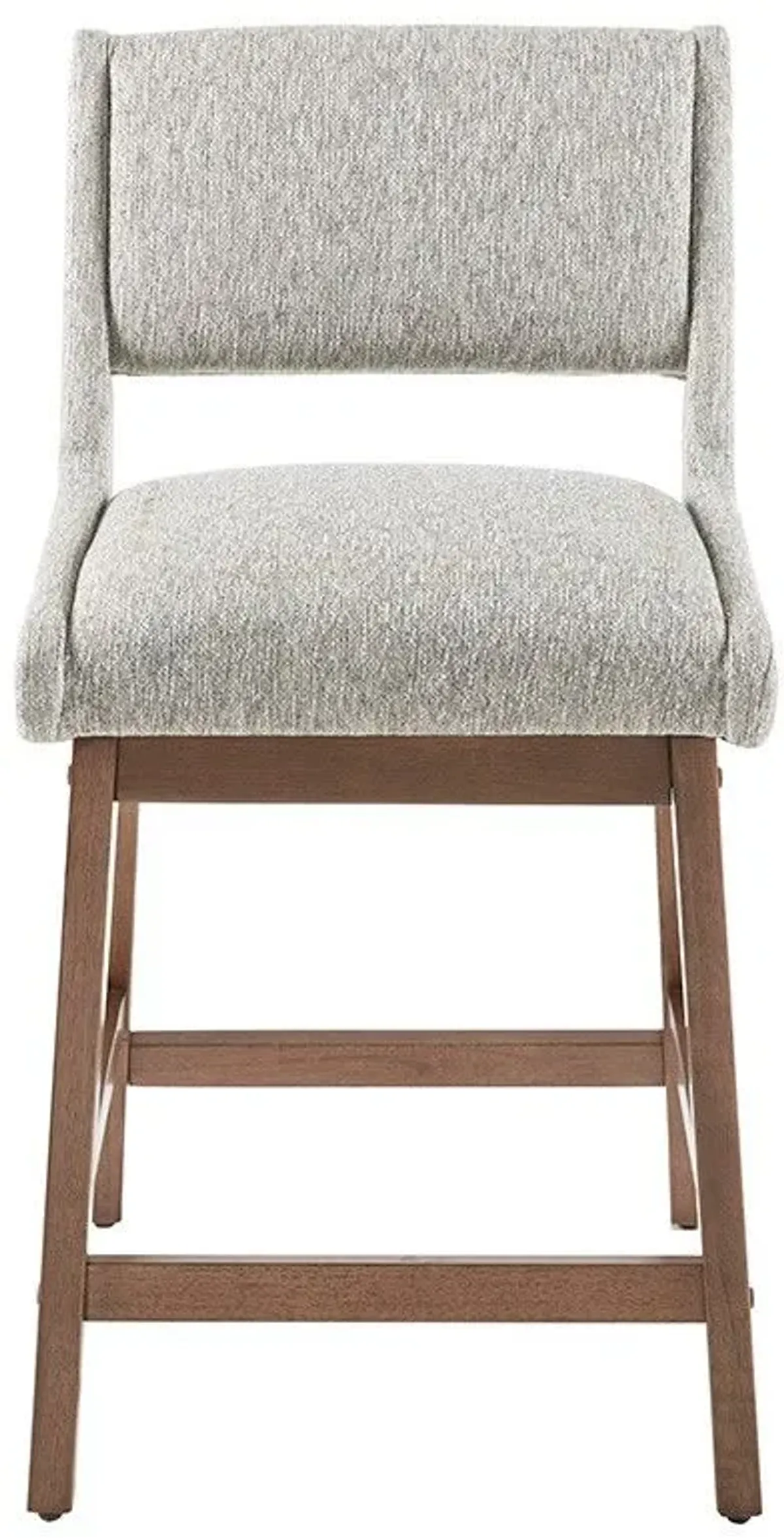 Olliix by INK+IVY Light Grey Boomerang Counter Height Stool