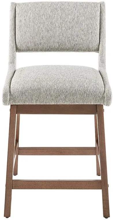 Olliix by INK+IVY Light Grey Boomerang Counter Height Stool