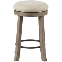 Olliix by INK+IVY Grey Oaktown Swivel Counter Height Stool